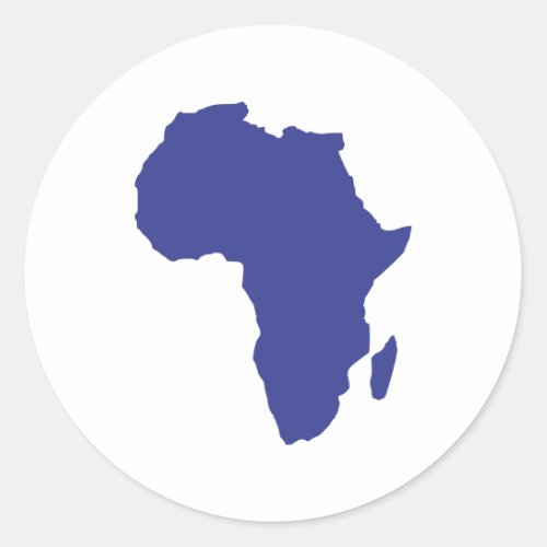 Africa Classic Round Sticker