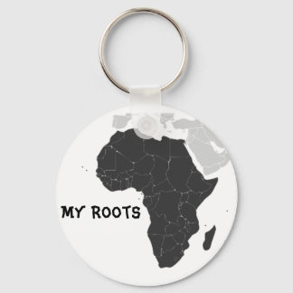 Africa Continent Keychain