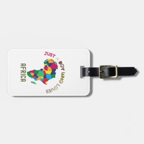 Africa Continent Luggage Tag