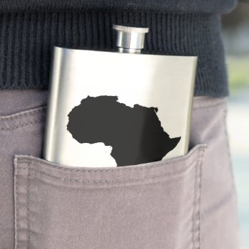 Africa Continent Outline Flask by Botuqueandco at Zazzle