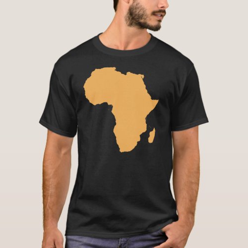 Africa Continent Outline T_Shirt