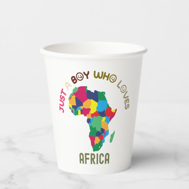 Africa continent paper cups (Front)