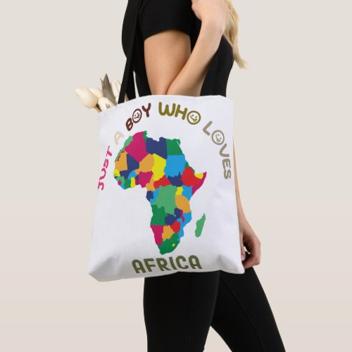 Africa continent tote bag