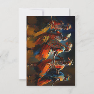 Africa Dance of the Maasai - Thank You Cards