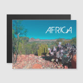 Africa Desert Landscape Nature Cactus Plant Magnet (Front/Back)