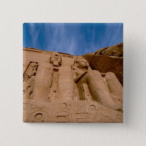 Africa Egypt Abu Simbel Ramses II and Pinback Button