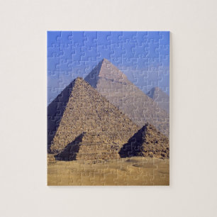 Africa, Egypt, Cairo, Giza. Great pyramids Jigsaw Puzzle