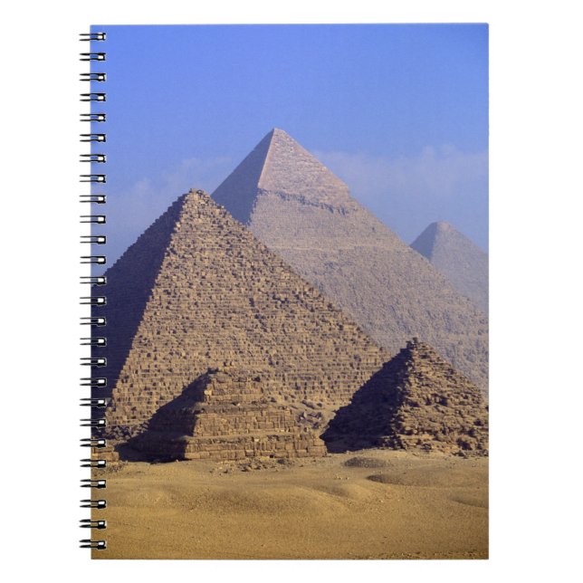 Africa, Egypt, Cairo, Giza. Great pyramids Notebook (Front)