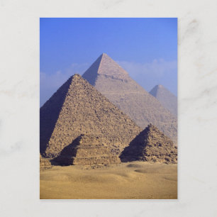 Africa, Egypt, Cairo, Giza. Great pyramids Postcard