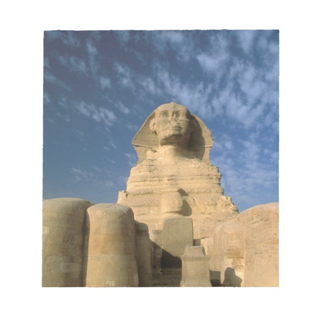 Africa, Egypt, Cairo, Giza Plateau. Sphinx Notepad (Front)