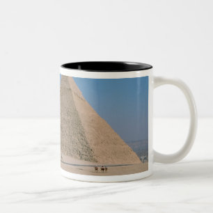 Africa - Egypt - Cairo - Great Pyramids of Giza, Two-Tone Coffee Mug