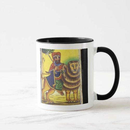 Africa Ethiopia Artwork depicting Lion of Mug
