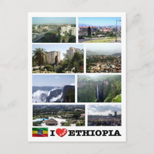 Africa - Ethiopia - I Love - Postcard