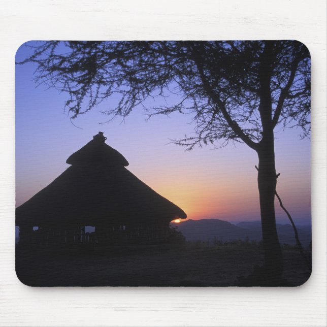 Africa, Ethiopia, Omo river region, Sunset over Mouse Pad (Front)