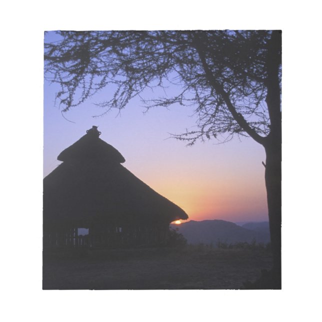 Africa, Ethiopia, Omo river region, Sunset over Notepad (Front)