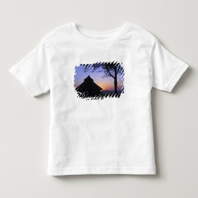 Africa, Ethiopia, Omo river region, Sunset over Toddler T-shirt (Front)