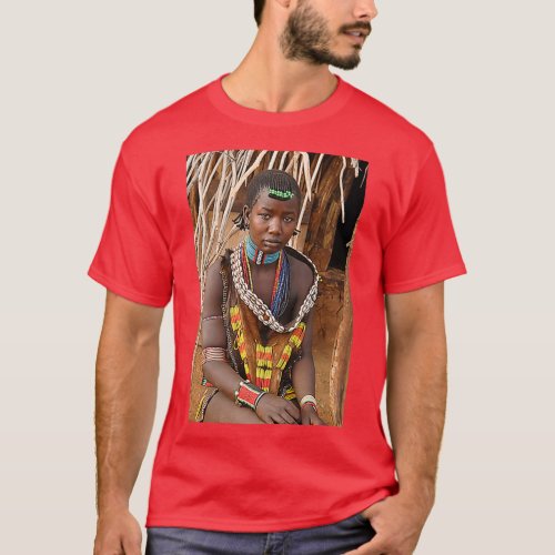 Africa Ethiopia Omo River Valley Hamer Tribe 1 T_Shirt