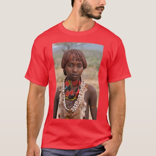 Africa Ethiopia Omo River Valley Hamer Tribe 2 T_Shirt