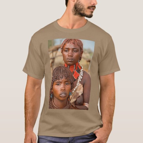 Africa Ethiopia Omo River Valley Hamer Tribe T_Shirt