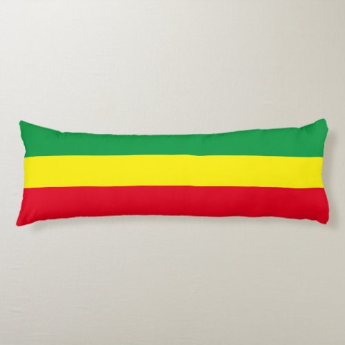 Africa Ethiopia Rasta Flag Colors Body Pillow