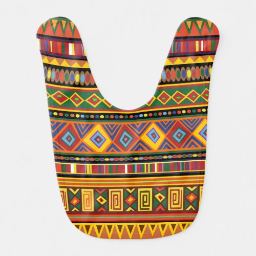 Africa Ethnic Art Pattern  Baby Bib