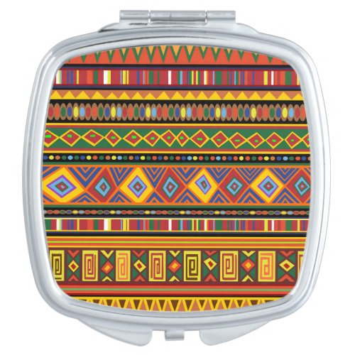 Africa Ethnic Art Pattern  Compact Mirror