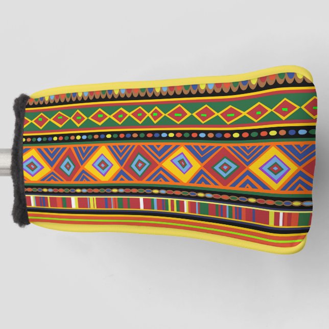 Africa Ethnic Art Pattern  Golf Head Cover (Front)