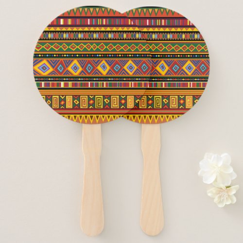 Africa Ethnic Art Pattern  Hand Fan