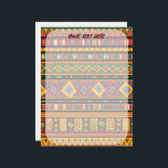 Africa Ethnic Art Pattern  Letterhead<br><div class="desc">Ethnic Design Pattern,  exotic and colorful textile pattern originally made on Vector Technique Graphic Art. BluedarkArt Copyright.</div>
