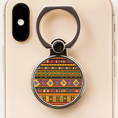 Africa Ethnic Art Pattern  Phone Ring Stand