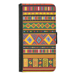 Africa Ethnic Art Pattern  Samsung Galaxy S5 Wallet Case