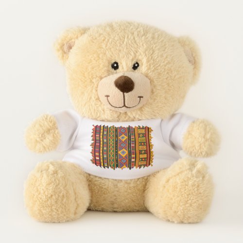 Africa Ethnic Art Pattern  Teddy Bear