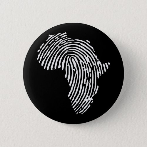 Africa Finger Print Black Power African Button