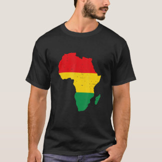 Africa Flag Black History Month Black Pride Africa T-Shirt