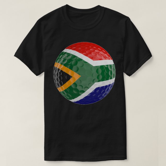 Africa Flag Golf Ball T-Shirt (Design Front)