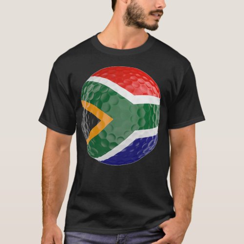 Africa Flag Golf Ball T_Shirt