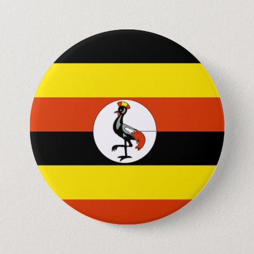 Africa Flag of Uganda Button