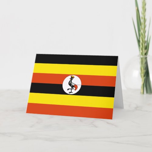 Africa Flag of Uganda Card