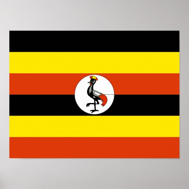 Africa: Flag of Uganda, Poster (Front)