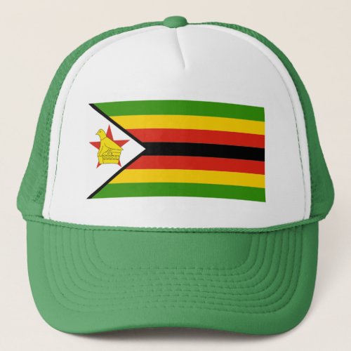 AFRICA FLAG OF ZIMBABWE TRUCKER HAT