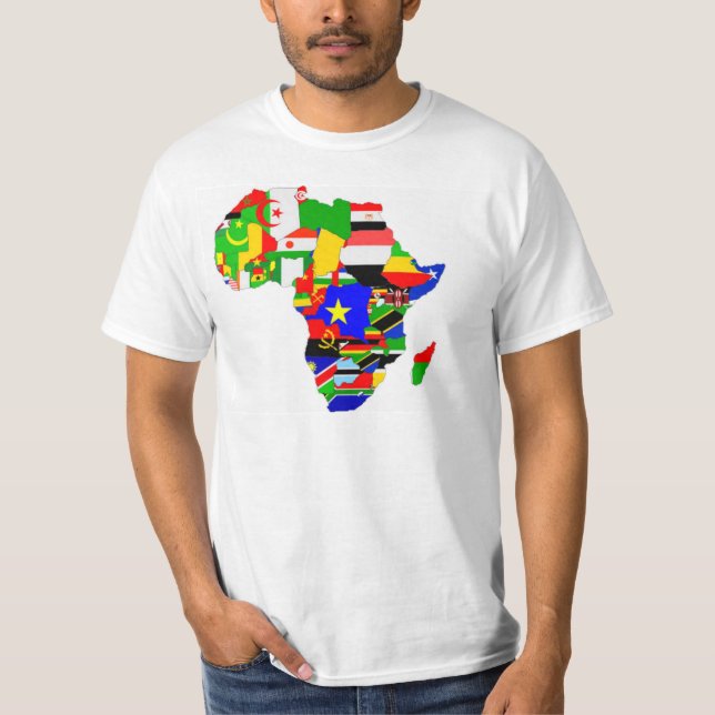 Africa flags tshirt (Front)