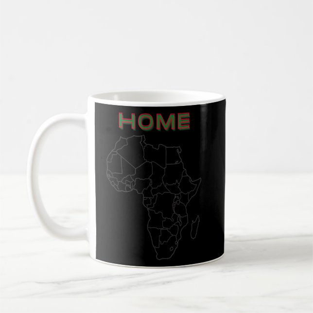 Africa Geographical MapAfrica Home  Coffee Mug (Left)