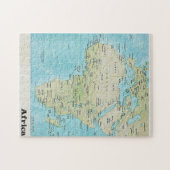Africa Geography Map: A Jigsaw Puzzle (Horizontal)