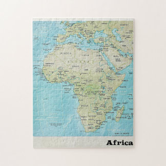 Africa Geography Map: A Jigsaw Puzzle