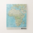 Africa Geography Map: A Jigsaw Puzzle