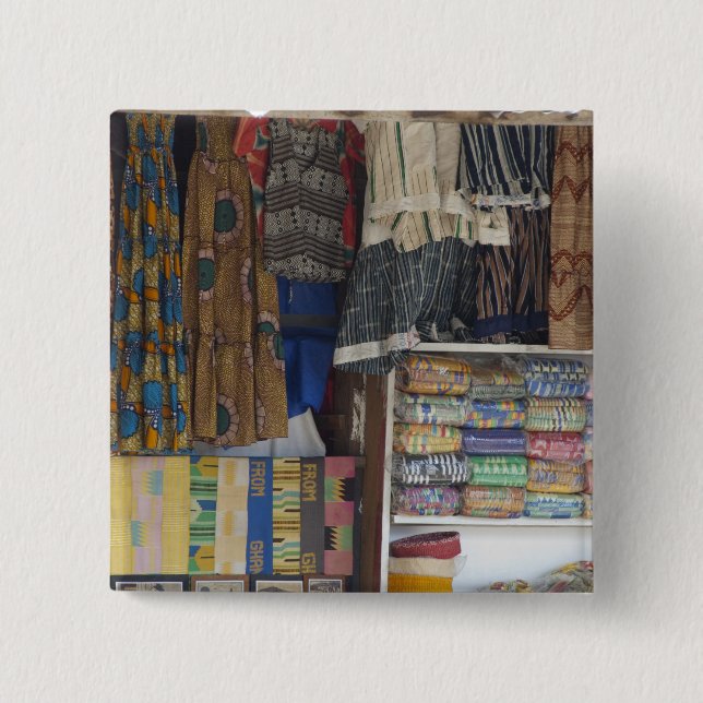 Africa, Ghana, Accra. Accra Textile & Handicraft Button (Front)