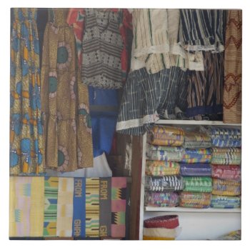 Africa  Ghana  Accra. Accra Textile & Handicraft Ceramic Tile by takemeaway at Zazzle