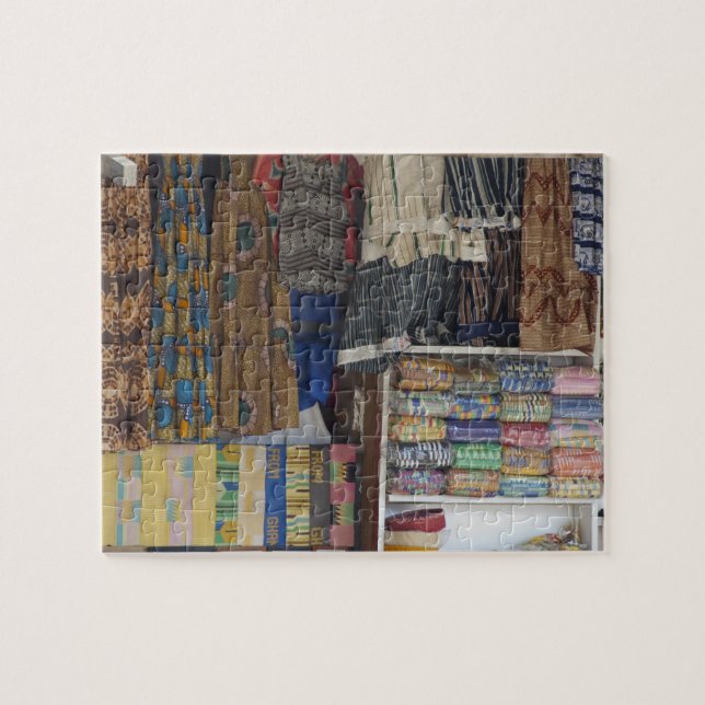 Africa, Ghana, Accra. Accra Textile & Handicraft Jigsaw Puzzle (Horizontal)