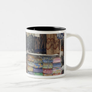 Africa, Ghana, Accra. Accra Textile & Handicraft Two-Tone Coffee Mug