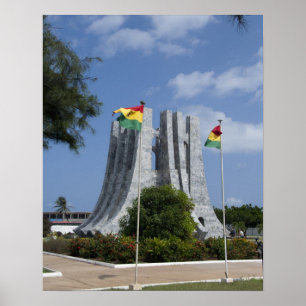 Africa, Ghana, Accra. Nkrumah Mausoleum, final 3 Poster